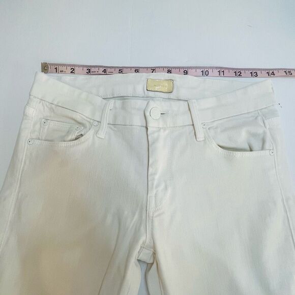 Mother The Looker Sleeping Beauty White Skinny Jeans Size 26 - Picture 10 of 13
